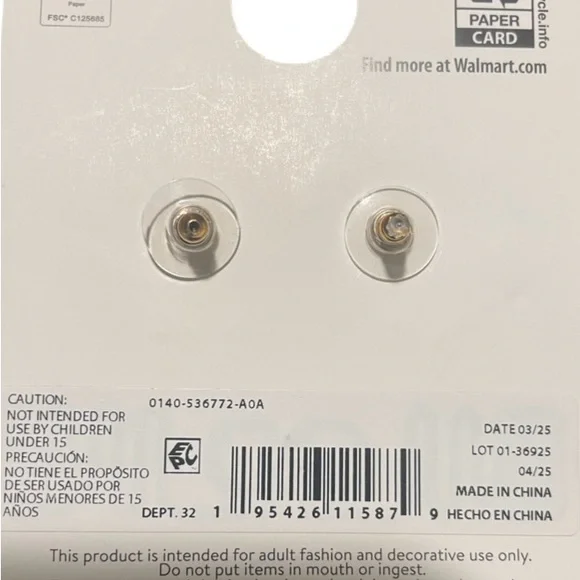 Halloween Glow-in-the-Dark Mummy Earrings - Picture 2 of 3